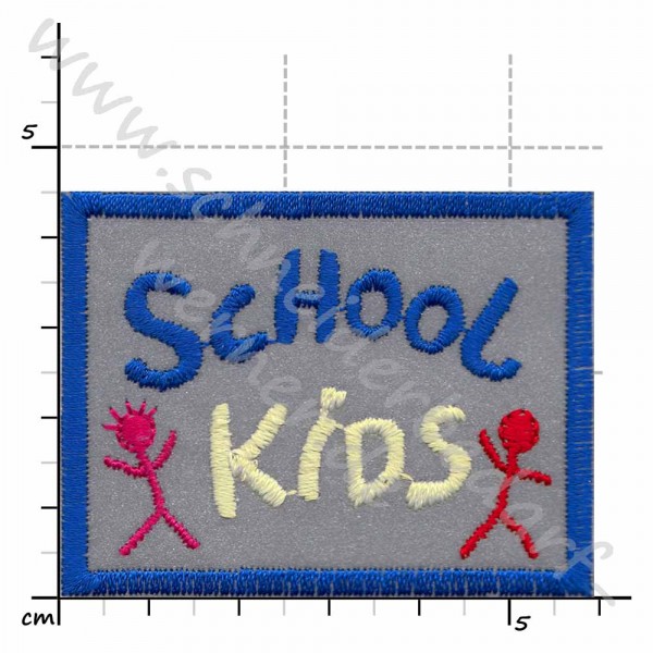 Reflektierende Applikation zum Aufbügeln (School Kids)