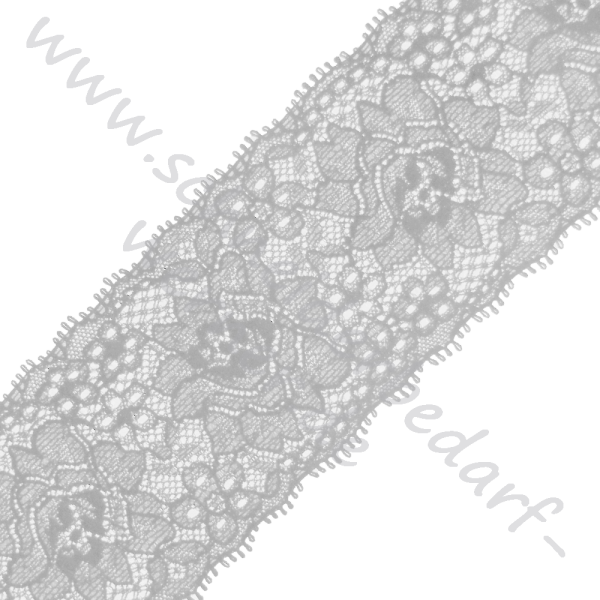 Elastisches Spitzenband / Ziergummi (6,5 cm breit)