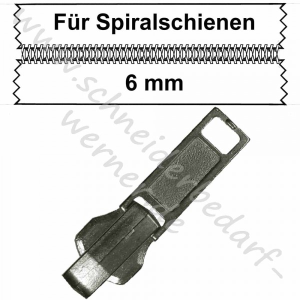 Wendeschieber silber (Automatik) !für dunkelbeige (573) 6 mm Spiralschiene!