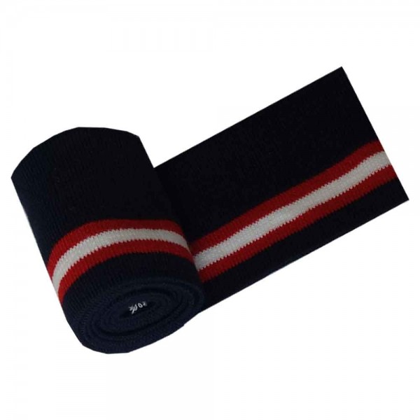 110 cm Bundabschluss / Strickbündchen glatt, gestreift/Streifen (6 cm breit)