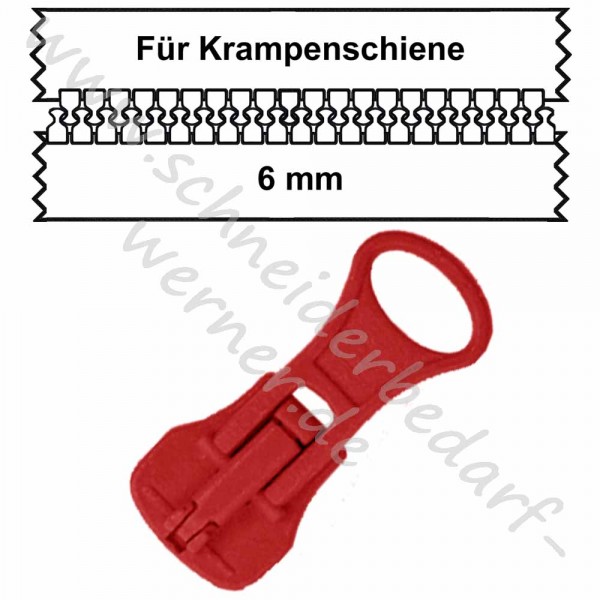 runder Löffelgriff in gleicher Farbe (Automatik) !für rot (713) 6 mm Krampenschiene!