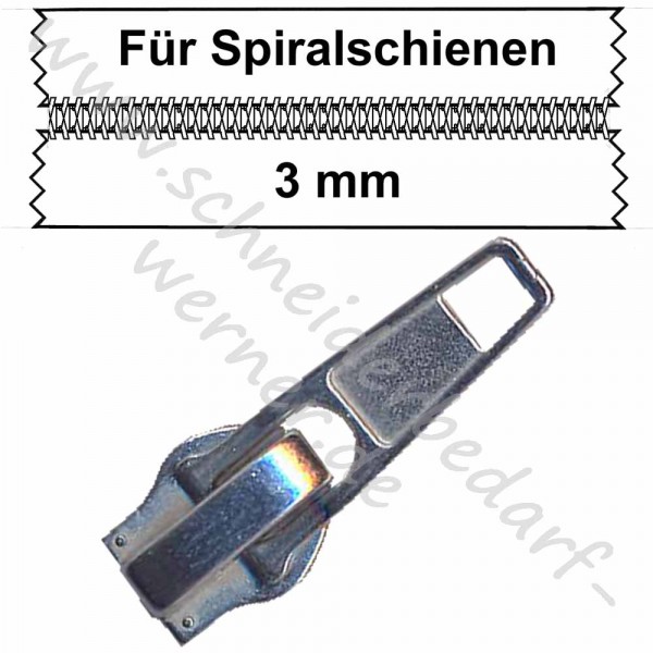 Standard silber (Automatik) !für hellbeige (123) 3 mm Spiralschiene!