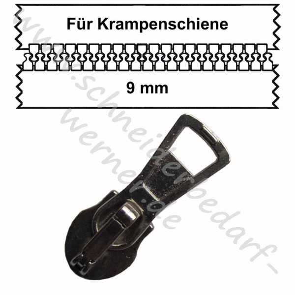 konischer Griff silber (Automatik) !für schwarz (000) 9 mm Krampenschiene!