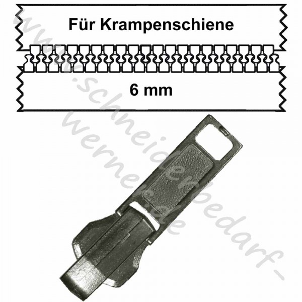 Wendeschieber silber (Automatik) !für dunkelgrau (156) 6 mm Krampenschiene!