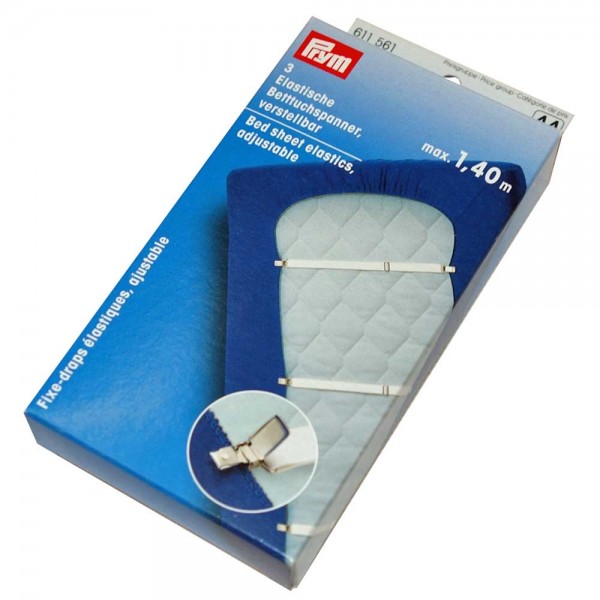 PRYM elastische Betttuchspanner (3 Stück / PRYM 611561)