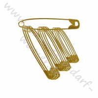 Sicherheitsnadeln (Sortimente) / 1 Bund = 12 Stück / 19mm / 23mm / 28mm - gold Sicherheitsnadeln (Sortimente) / 1 Bund = 12 Stück / 19mm / 23mm / 28mm - gold
