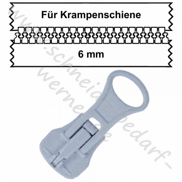 runder Löffelgriff in gleicher Farbe (Automatik) !für hellblau (546) 6 mm Krampenschiene!