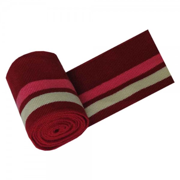 110 cm Bundabschluss / Strickbündchen glatt, gestreift/Streifen (6 cm breit)