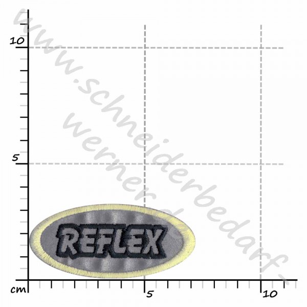 Reflektierende Applikation zum Aufbügeln (Reflex)