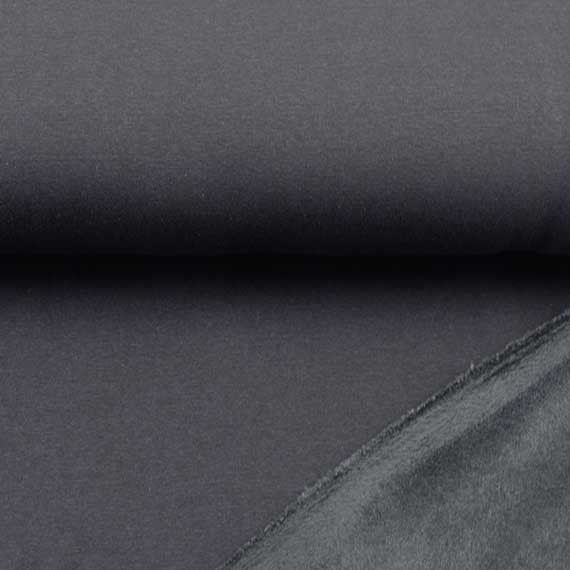 Alpenfleece -Stoff (Kuschelsweat) - Uni