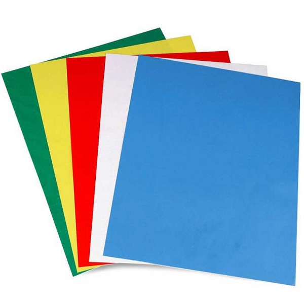 Kohlepapier / Kopierpapier / Transferpapier bunt (5 x ca. 23 cm x 28 cm)