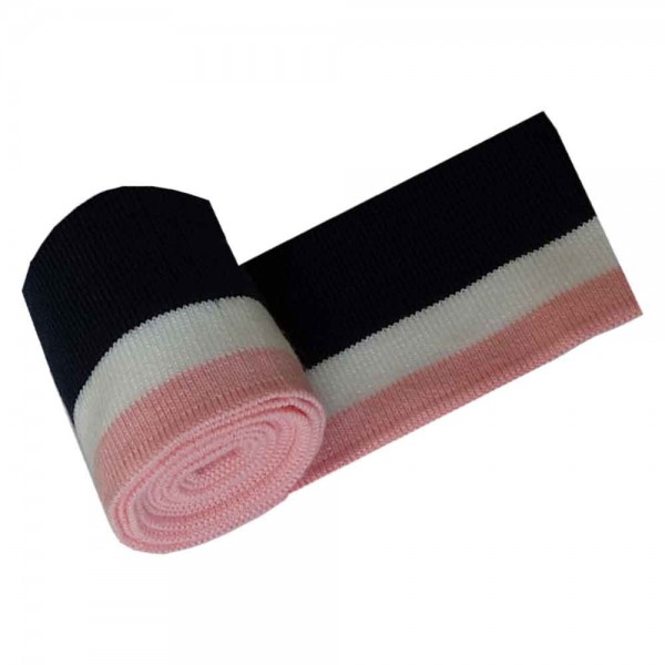 110 cm Bundabschluss / Strickbündchen glatt, gestreift/Streifen (6 cm breit)