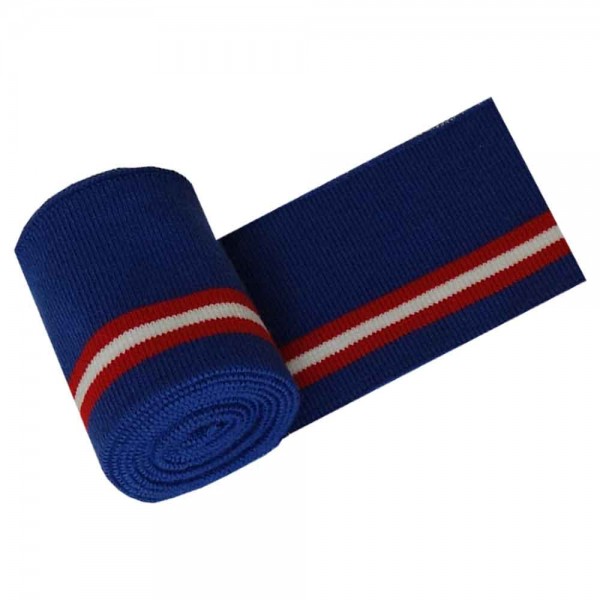 110 cm Bundabschluss / Strickbündchen glatt, gestreift/Streifen (6 cm breit)