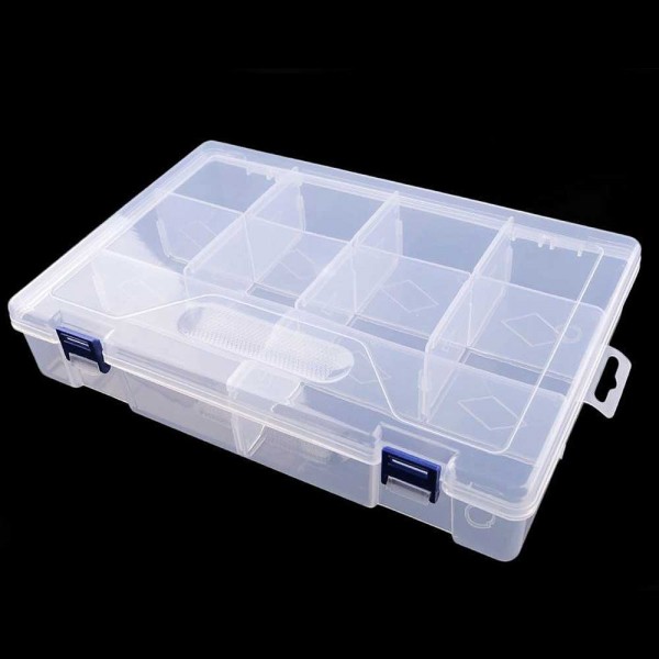 Kunststoff-Sortierbox / Aufbewahrungskoffer - 30 cm x 20 cm x 6 cm